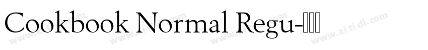 Cookbook Normal Regu字体转换